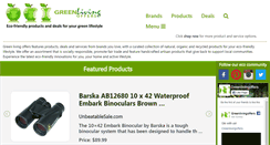 Desktop Screenshot of greenlivingoffers.com